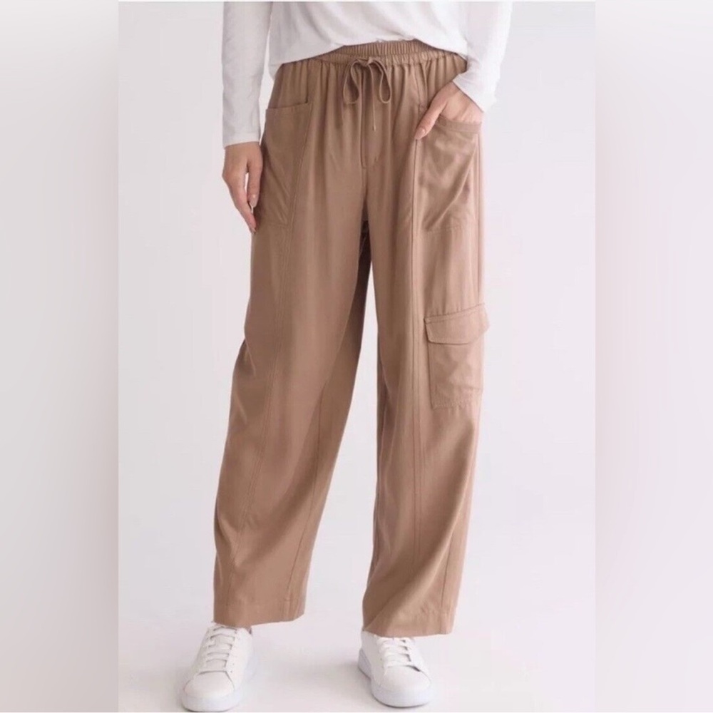 Madewell Straight Leg Cargo Pants Medium‎ Light Brown High Rise Utility Casual
